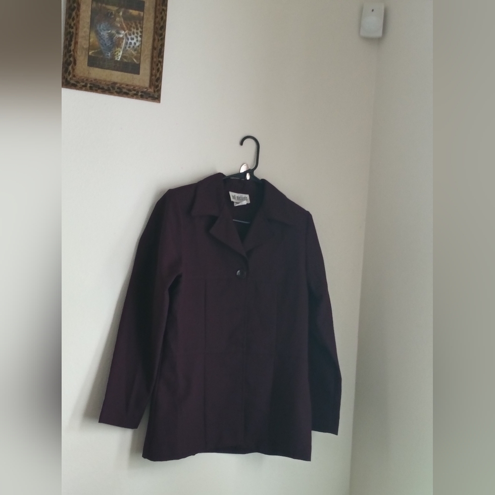 Jodi Michaels Blazer Women 9/10 Dark Purple Office Academia Church Versatile 90s